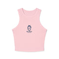Smiling Sun Crop Tank — Women's Micro Rib Racer Tank Top